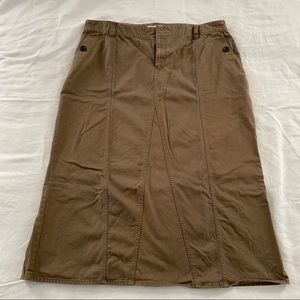 Tommy Hilfiger brown long denim skirt size 22